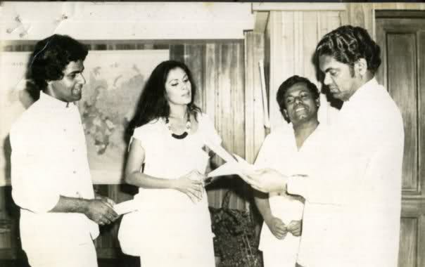 Young Rosy with Sanath and Athulathmudali