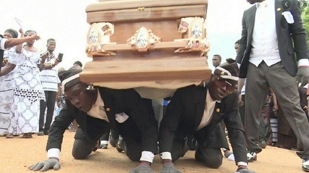 Funeral dancers in Ghana