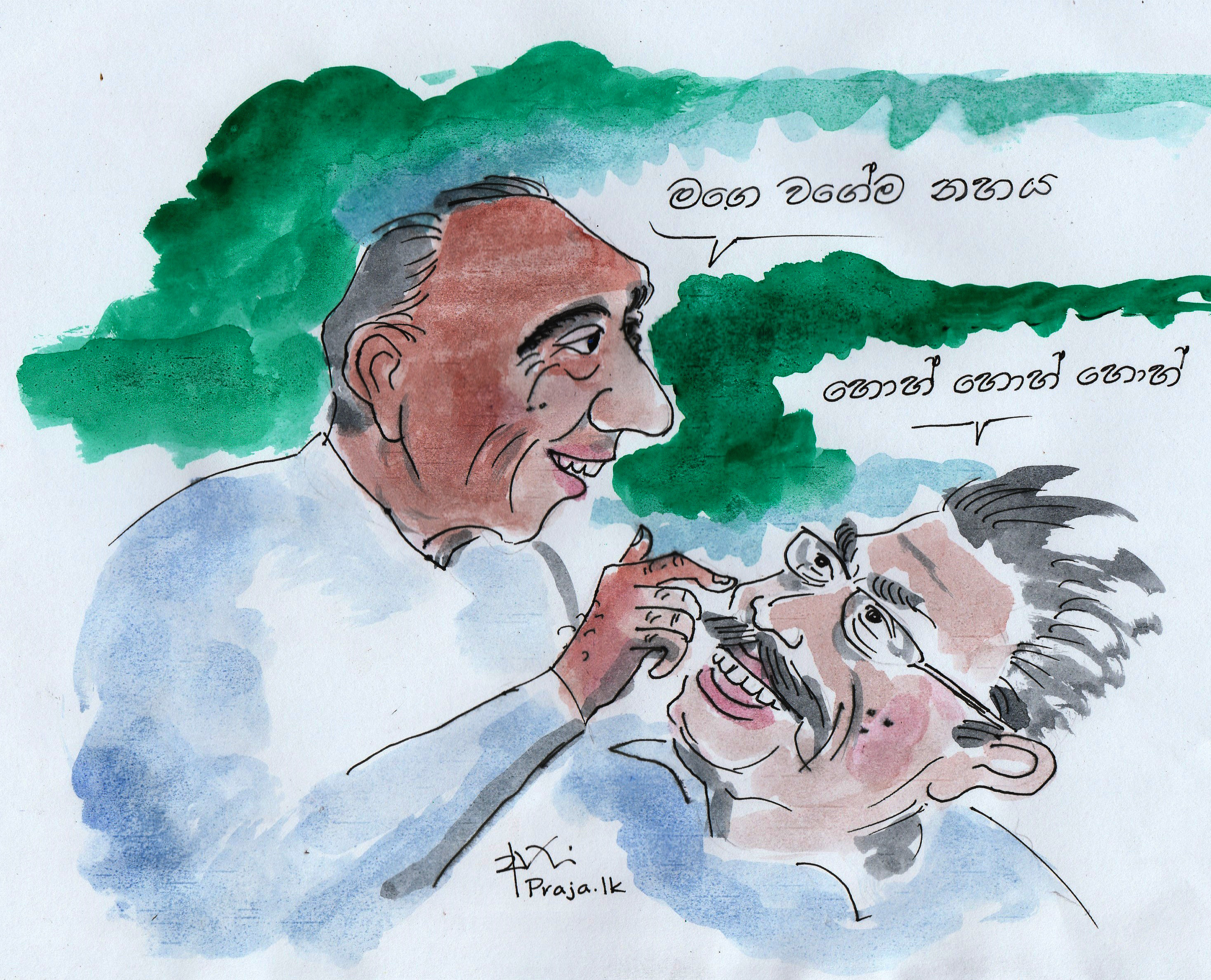 Gotabaya Rajapaksa with JR
