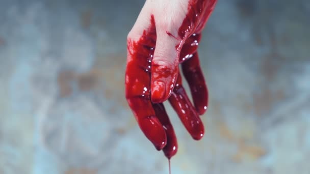 blood in hand