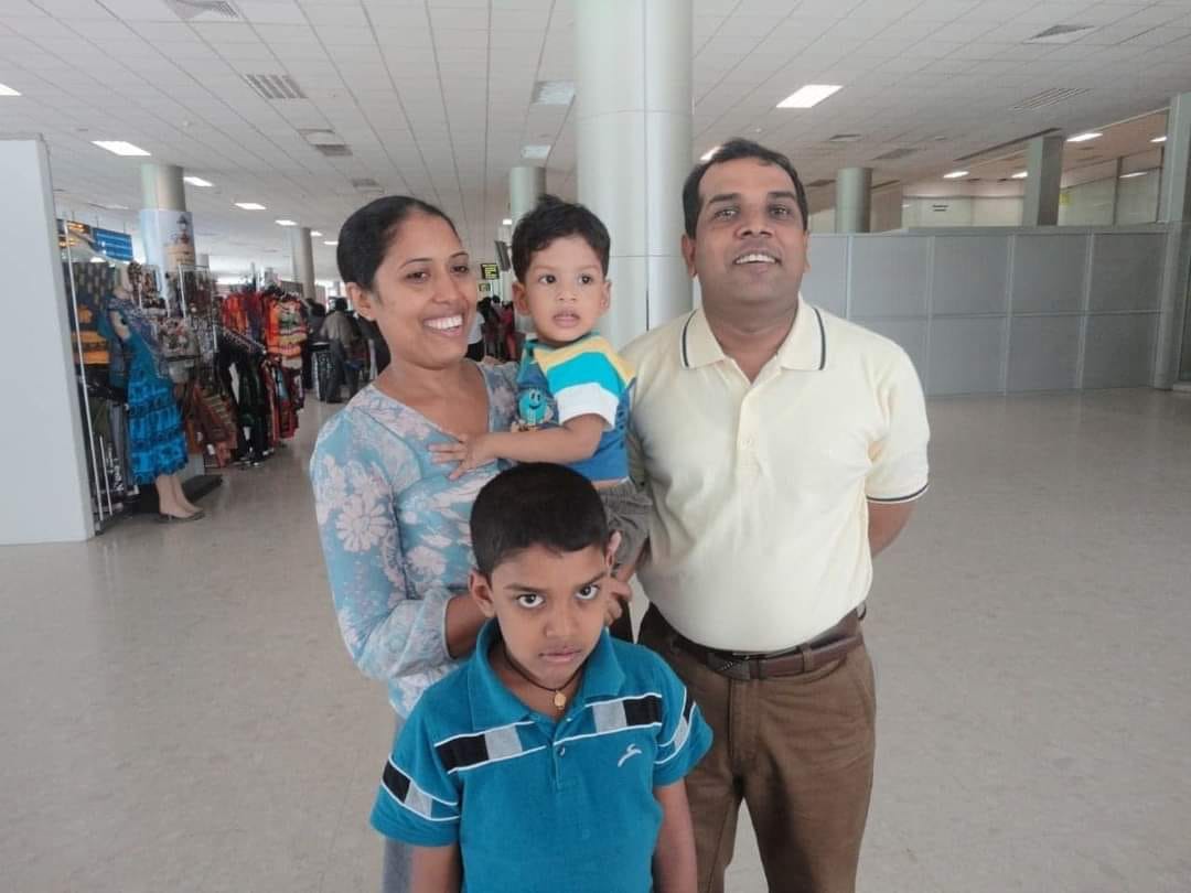Priyantha Kumara and family