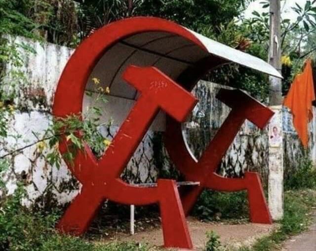 Marxist bus halt in Kerala