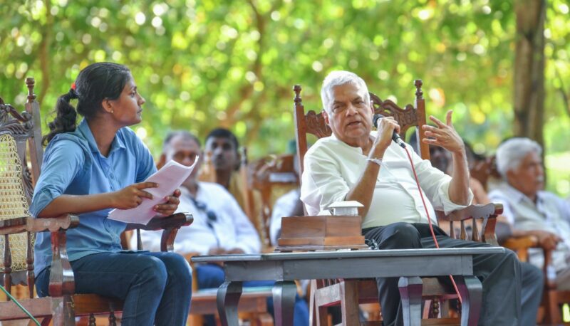 Ranil with Youth
